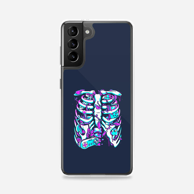 Retro Gaming Skeleton-Samsung-Snap-Phone Case-estudiofitas