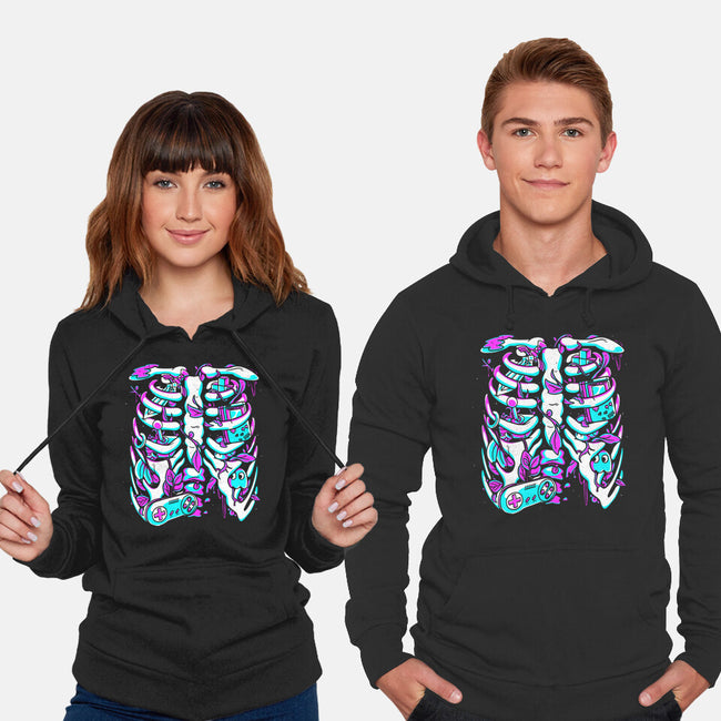 Retro Gaming Skeleton-Unisex-Pullover-Sweatshirt-estudiofitas