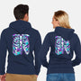 Retro Gaming Skeleton-Unisex-Zip-Up-Sweatshirt-estudiofitas