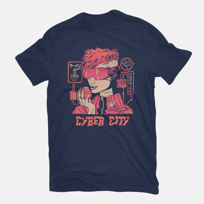 Cyber City-Womens-Basic-Tee-gloopz