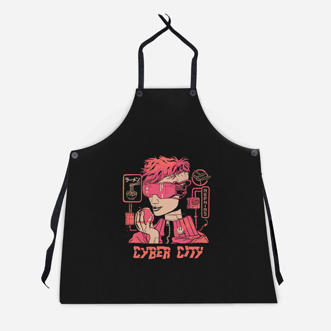 Cyber City-Unisex-Kitchen-Apron-gloopz