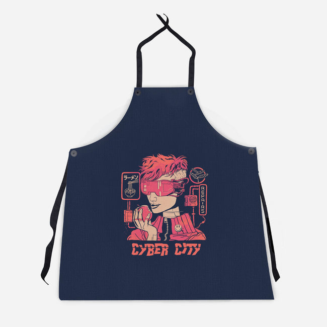 Cyber City-Unisex-Kitchen-Apron-gloopz