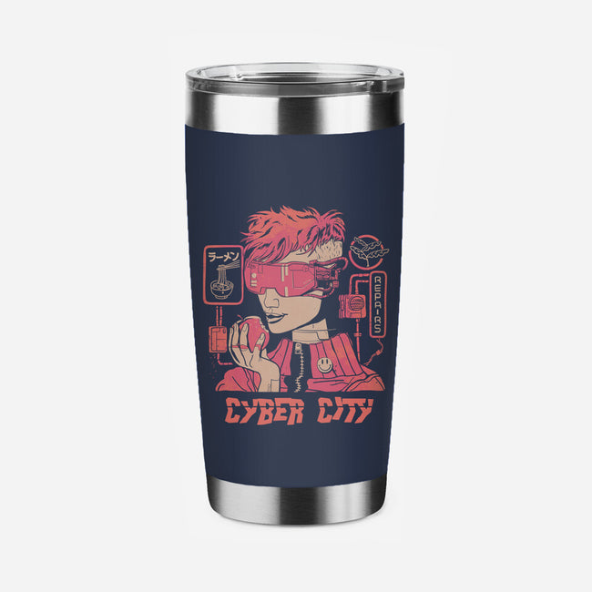 Cyber City-None-Stainless Steel Tumbler-Drinkware-gloopz