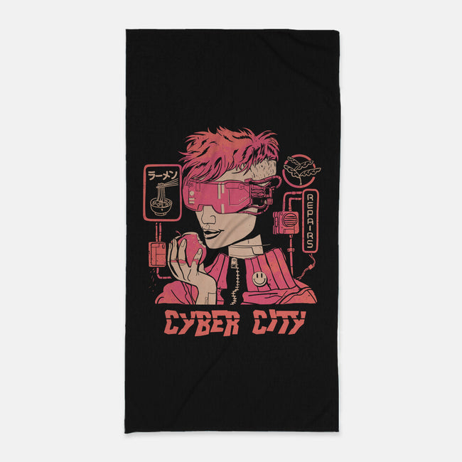 Cyber City-None-Beach-Towel-gloopz