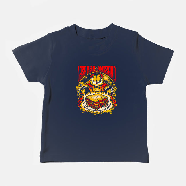 Lasagna Wizard-Baby-Basic-Tee-demonigote