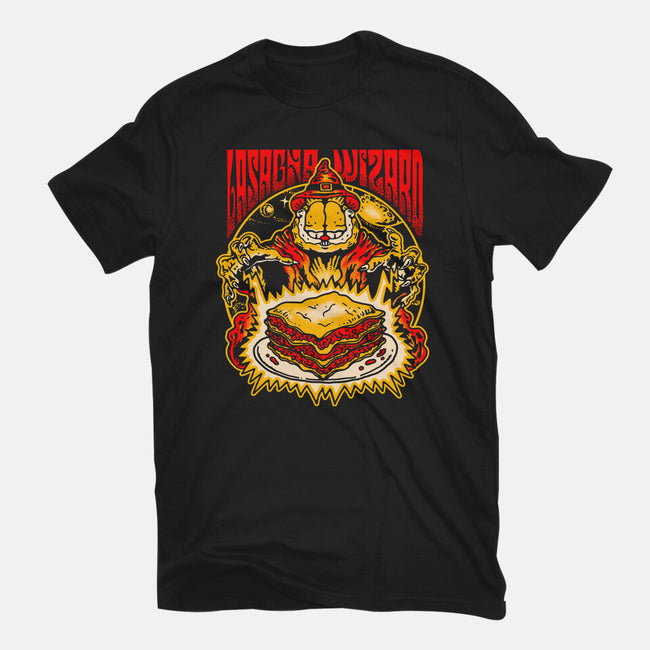 Lasagna Wizard-Unisex-Basic-Tee-demonigote