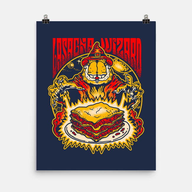 Lasagna Wizard-None-Matte-Poster-demonigote