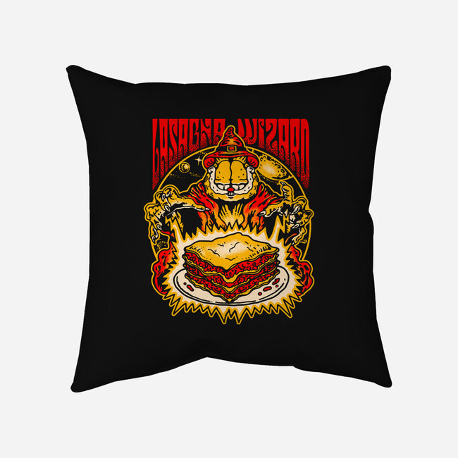 Lasagna Wizard-None-Removable Cover-Throw Pillow-demonigote