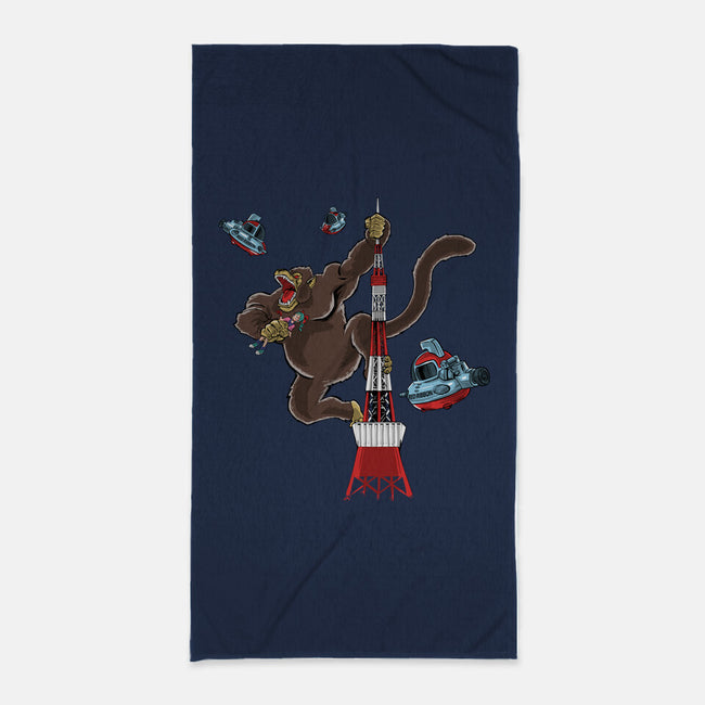 King Oozaru-None-Beach-Towel-zascanauta