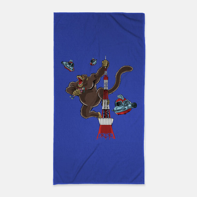 King Oozaru-None-Beach-Towel-zascanauta