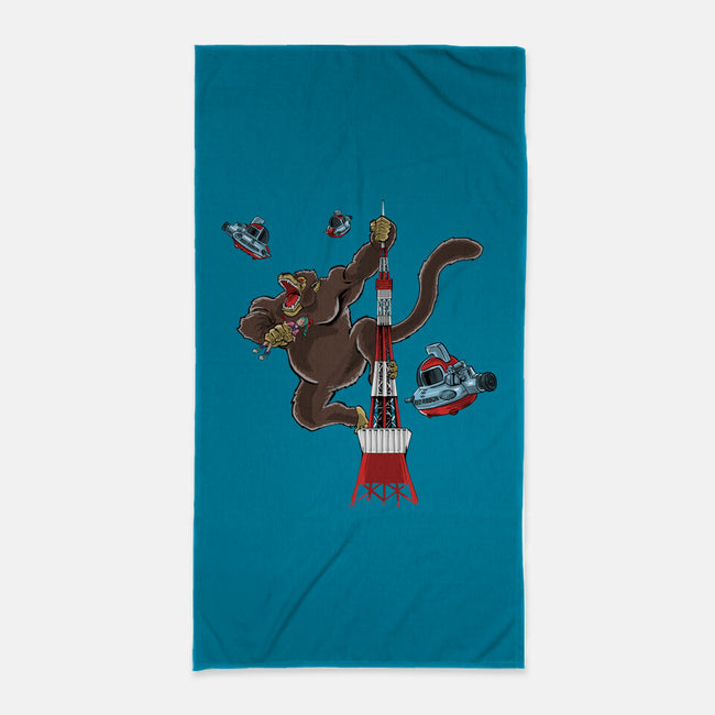 King Oozaru-None-Beach-Towel-zascanauta