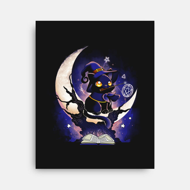 Cat Witch-None-Stretched-Canvas-Vallina84