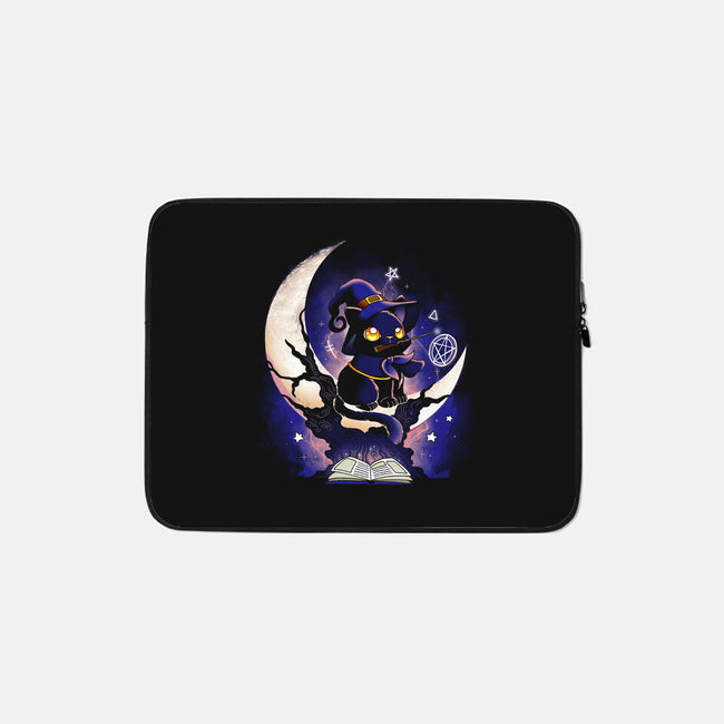 Cat Witch-None-Zippered-Laptop Sleeve-Vallina84