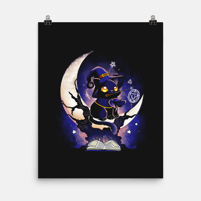 Cat Witch-None-Matte-Poster-Vallina84
