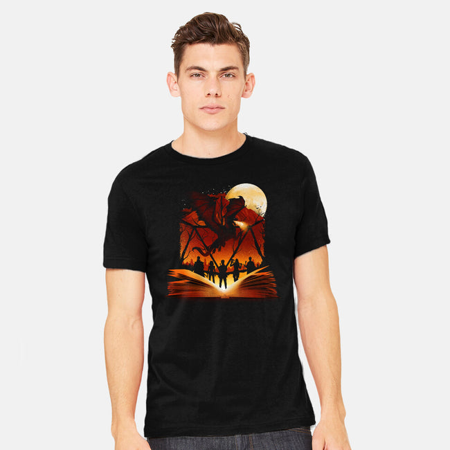 Book Of Dungeons And Dragons-Mens-Heavyweight-Tee-dandingeroz