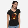 Book Of Dungeons And Dragons-Womens-V-Neck-Tee-dandingeroz