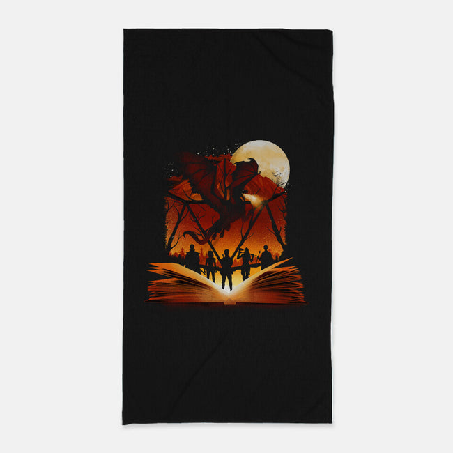 Book Of Dungeons And Dragons-None-Beach-Towel-dandingeroz