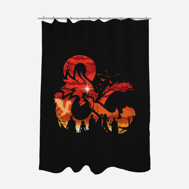 Ampersand Sunset-None-Polyester-Shower Curtain-dandingeroz