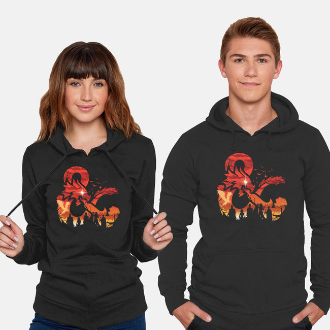 Ampersand Sunset-Unisex-Pullover-Sweatshirt-dandingeroz