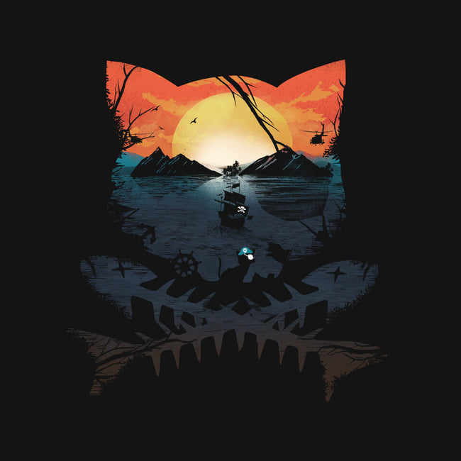 Pirate Cat-Womens-V-Neck-Tee-dandingeroz