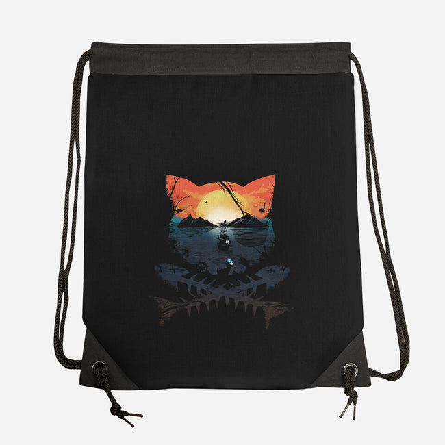 Pirate Cat-None-Drawstring-Bag-dandingeroz