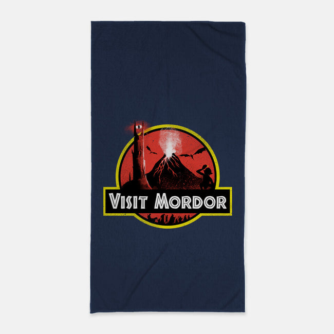 Visit Mordor-None-Beach-Towel-dandingeroz
