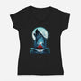 Book Of Little Red Girl-Womens-V-Neck-Tee-dandingeroz