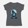 Book Of Little Red Girl-Womens-V-Neck-Tee-dandingeroz
