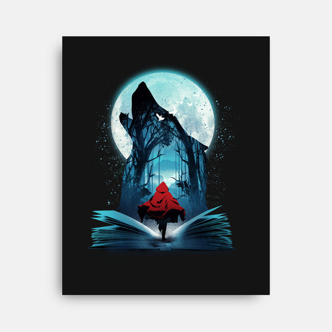 Book Of Little Red Girl-None-Stretched-Canvas-dandingeroz