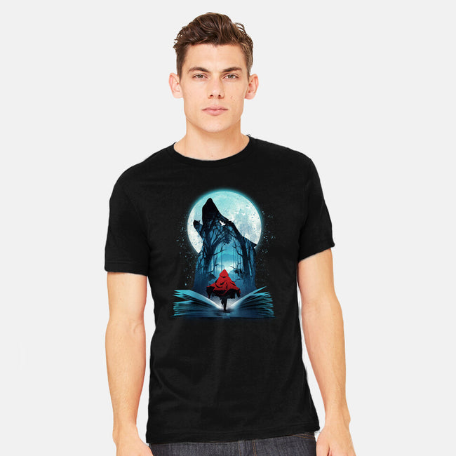 Book Of Little Red Girl-Mens-Heavyweight-Tee-dandingeroz