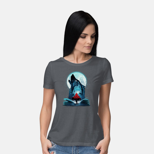 Book Of Little Red Girl-Womens-Basic-Tee-dandingeroz