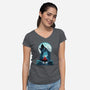 Book Of Little Red Girl-Womens-V-Neck-Tee-dandingeroz