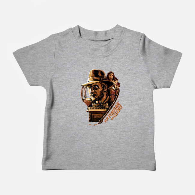 For Fortune And Glory-Baby-Basic-Tee-daobiwan