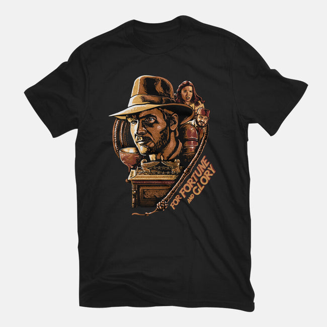 For Fortune And Glory-Mens-Basic-Tee-daobiwan
