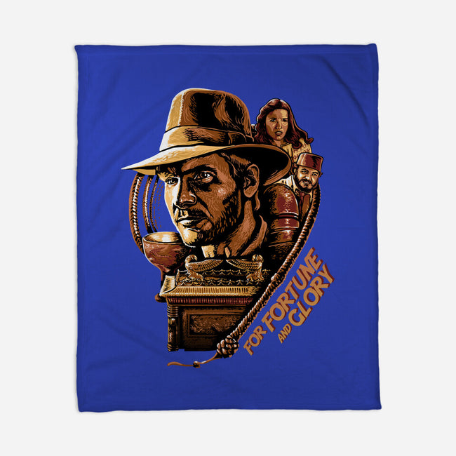 For Fortune And Glory-None-Fleece-Blanket-daobiwan