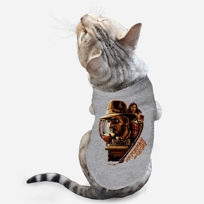 For Fortune And Glory-Cat-Basic-Pet Tank-daobiwan