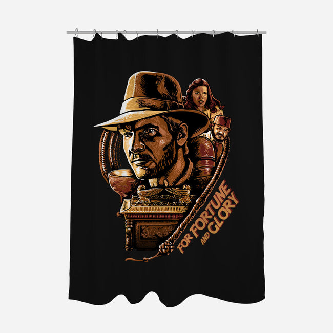 For Fortune And Glory-None-Polyester-Shower Curtain-daobiwan