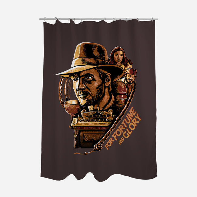 For Fortune And Glory-None-Polyester-Shower Curtain-daobiwan