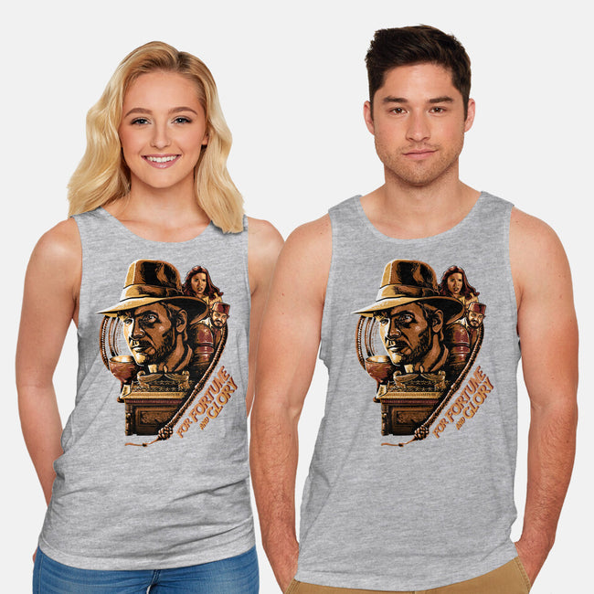For Fortune And Glory-Unisex-Basic-Tank-daobiwan