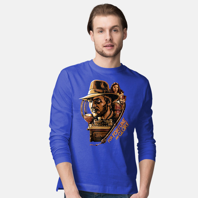 For Fortune And Glory-Mens-Long Sleeved-Tee-daobiwan