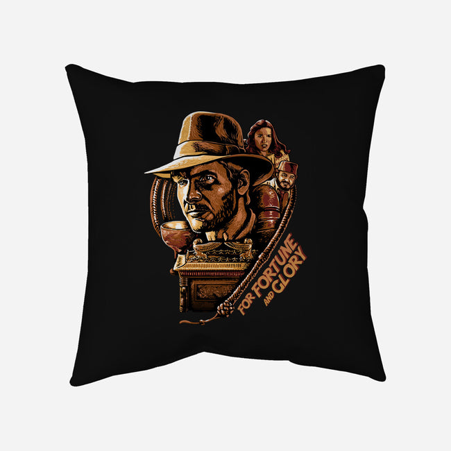 For Fortune And Glory-None-Removable Cover-Throw Pillow-daobiwan