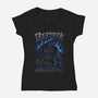 Lone Warrior-Womens-V-Neck-Tee-aleoarts