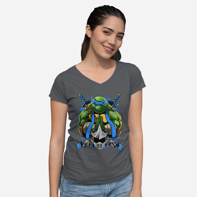 The Calm Brother-Womens-V-Neck-Tee-Diego Oliver