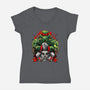 The Angry Brother-Womens-V-Neck-Tee-Diego Oliver