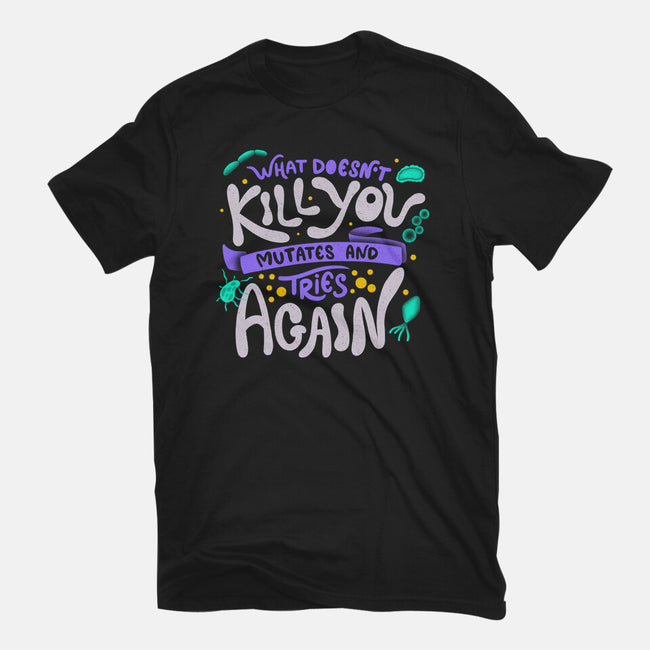 Mutates And Tries Again-Womens-Fitted-Tee-tobefonseca