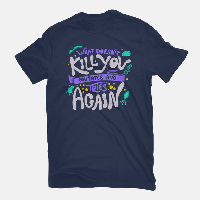 Mutates And Tries Again-Womens-Fitted-Tee-tobefonseca
