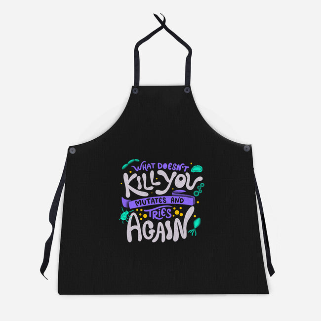 Mutates And Tries Again-Unisex-Kitchen-Apron-tobefonseca