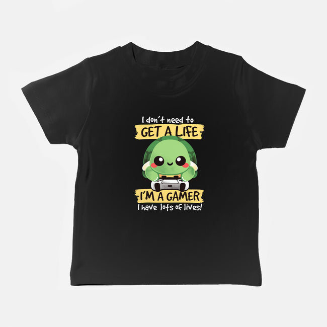 Gamer Turtle-Baby-Basic-Tee-NemiMakeit