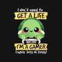 Gamer Turtle-None-Removable Cover w Insert-Throw Pillow-NemiMakeit