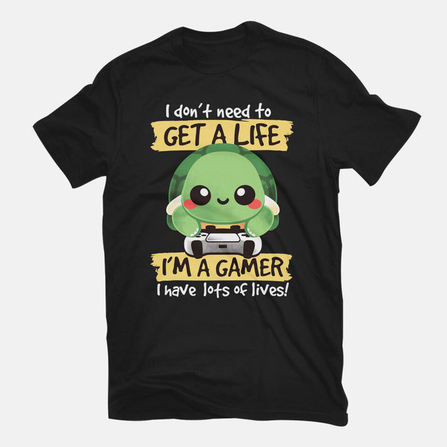 Gamer Turtle-Mens-Basic-Tee-NemiMakeit